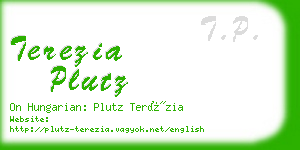 terezia plutz business card